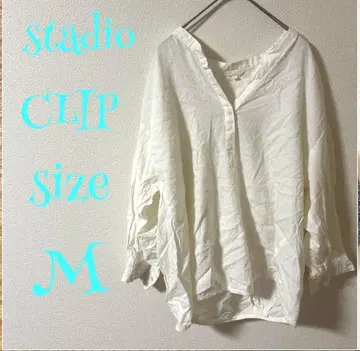 Studio CLIP 화이트 긴팔 셔츠 M 사이즈
