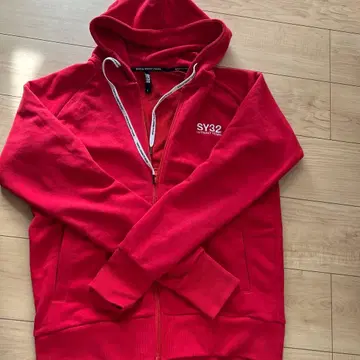 SY32 by SWEET YEARS 레드 후드티 L