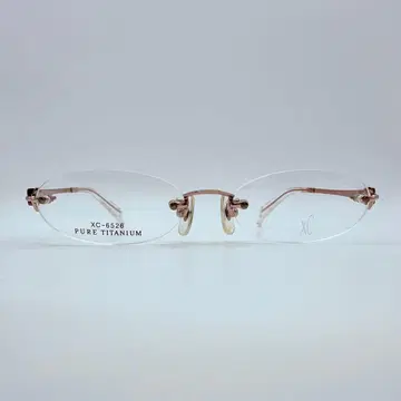 CITIZEN XC 안경 프레임 크로스씨 무테 핑크 사바에 일본제