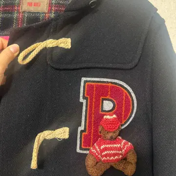 핑크하우스 PINK HOUSE 더플 코트 곰 모티브 포함