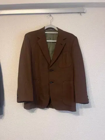 브라운 테일러드 자켓