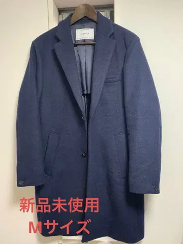 [ 미사용 새상품 ] Edifice 캐시미어 혼방 네이비 체스터 코트