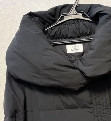 새상품급 sorella di ketty 다운 코트 부드러운 숄카라