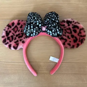 디즈니 리조트 레오파드 무늬 머리띠