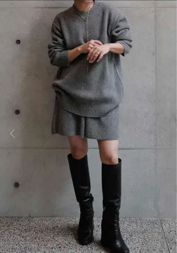 마차트 machatt 라무즈 울 니트 숏팬츠 셋업 완판