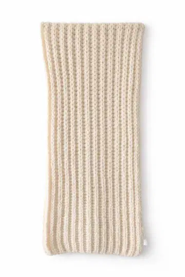 ASAUCE MELER 아이보리 리브 머플러