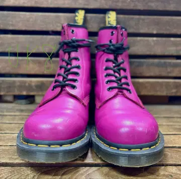 닥터마틴 8홀 부츠 UK8 핑크? 퍼플?