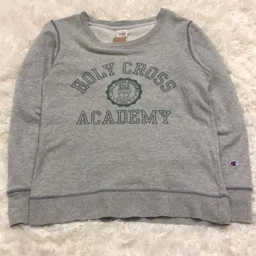 [새상품급] Champion 챔피온 그레이 맨투맨 칼리지 로고 그린