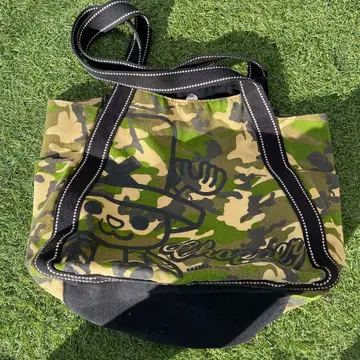 [레어] ONE PIECE 초파 카모 패턴 토트백 카모플라주 대용량