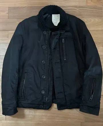 페이 FADELESS 블랙 데님 보아 안감 자켓