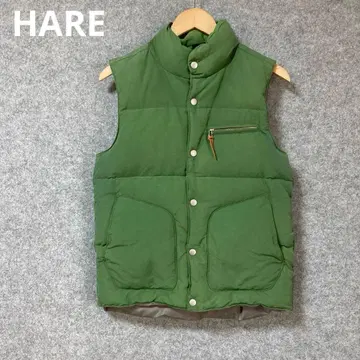 HARE 그린 다운 베스트 슬리브리스