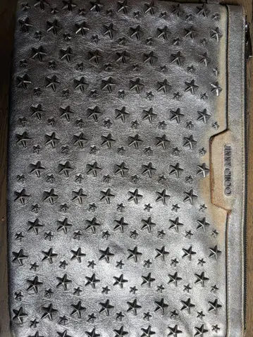 JIMMY CHOO 실버 클러치백