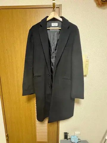 FREAK'S STORE 블랙 체스터 코트 L