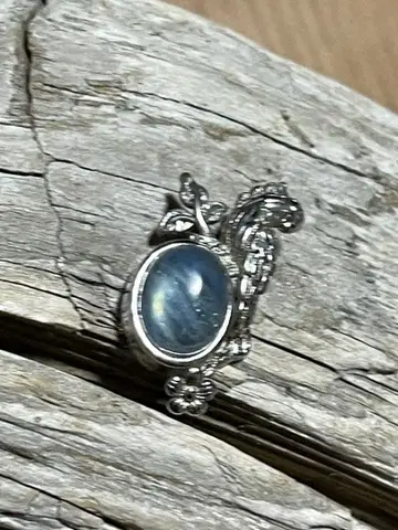 섬세한 은제 버드 목걸이 대형