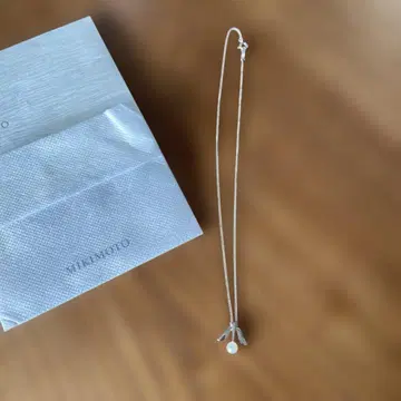 MIKIMOTO 실버 펄 목걸이