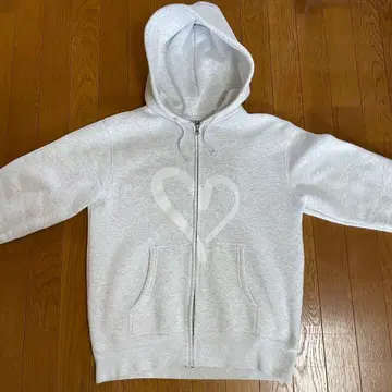 지퍼 후드티 하트 y2k opium 하트 무늬