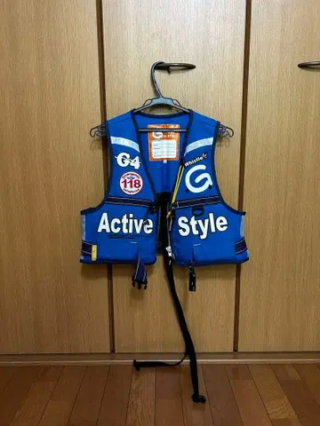 어린이용 낚시용 조끼 M 사이즈 파랑