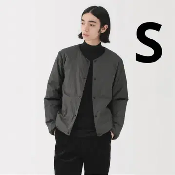 무인양품 경량 다운 포켓터블 노카라 자켓 S