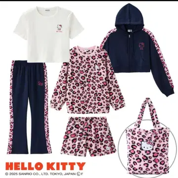 시마무라 happy bag 표범 무늬 키티 6세트 LL 해피 백