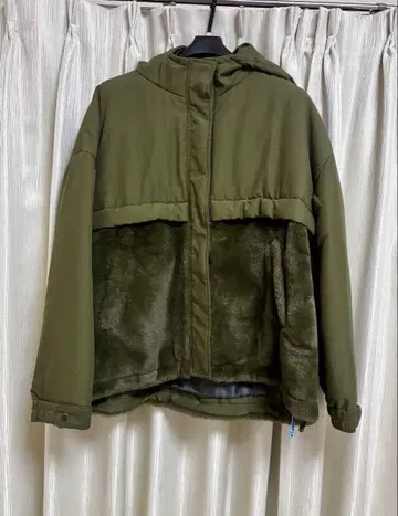 BEAMS HEART 빔즈하트 플리스 자켓 카키