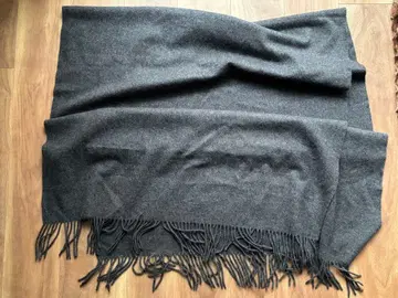 대형 캐시미어 스톨 다크 그레이