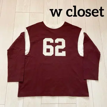 w closet 더블 클로젯 BIG 실루엣 풋볼 셔츠