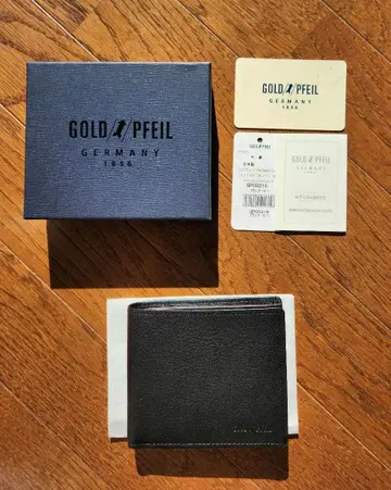 GOLD PFEIL 접이식 지갑 블랙/레드