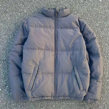 EDDIE BAUER PREMIUM Goose Down 자수 로고 그레이