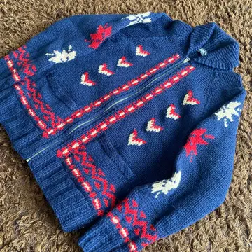 Local Motion 네이비 집업 스웨터