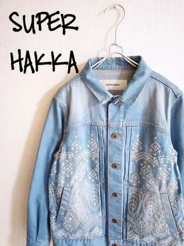 D221749 SUPER HAKKA 자수 데님 자켓