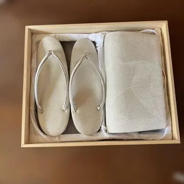 기모노용 조리 & 백 세트 실버