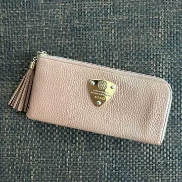 ATARO 가죽 장지갑 베이지