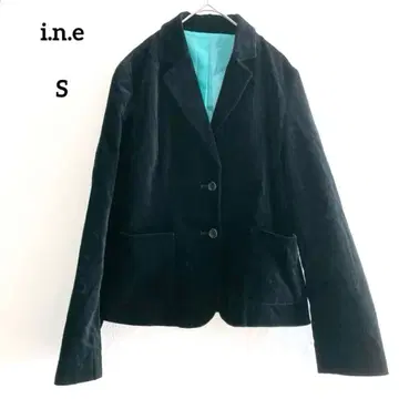 i.n.e 인에 벨로아 자켓 블랙 1 테일러드 블랙 S