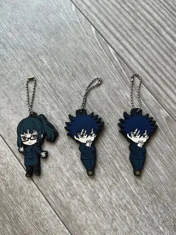 [ 새상품급 ] 주술회전 키링 후시구로 메구미 젠인 마키 3개 세트