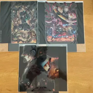 애니메이션 캐릭터 클리어 파일 3장 세트