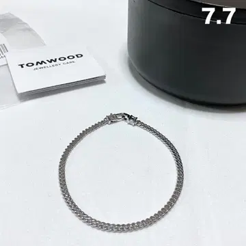 새상품 7.7 TOMWOOD M 커브 체인 팔찌 실버 16945