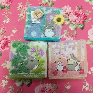 이웃집 토토로 타월 손수건 3개 세트 5