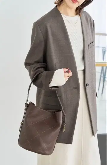 가죽 퀼팅 바스켓