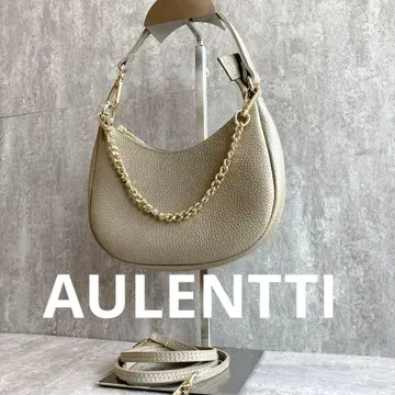 [ 미사용급 ] AULENTTI 미니 숄더백 2WAY 베이지