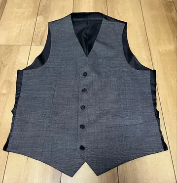 ORIHICA 리버서블 수트 베스트 그레이 네이비