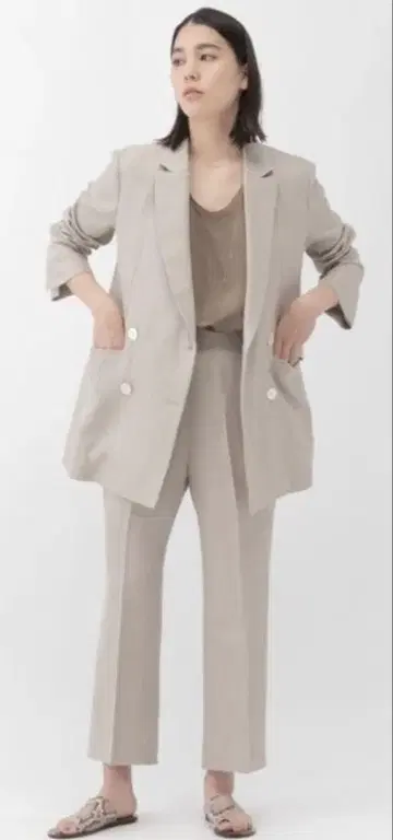 Chaos 린넨 해린본 팬츠 사이즈 39