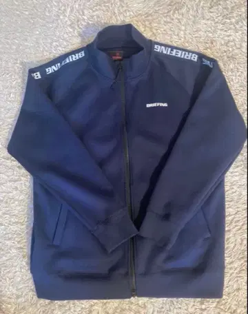 BRIEFING 브리핑 사이드 라인 로고 블루종 L 사이즈