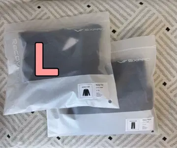 SIXPAD recovery wear 상하의 세트 L 사이즈 블랙 새상품