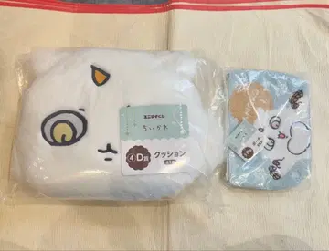 [미개봉] 제일복권 치이카와 (먼작귀) D상 쿠션+파우치 2세트
