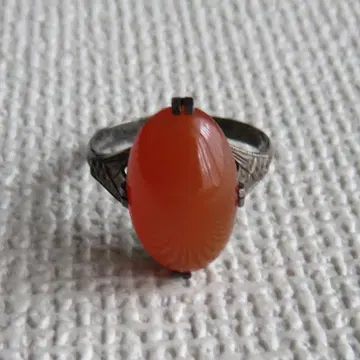 붉은 마노? 빈티지 반지