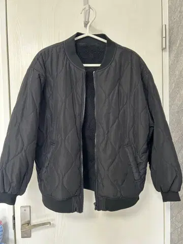 블랙 퀼팅 블루종