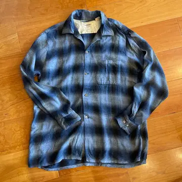 ARROW 60년대 레이온 옴브레 체크 셔츠