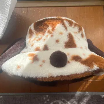 스누피 소 패턴 버킷햇