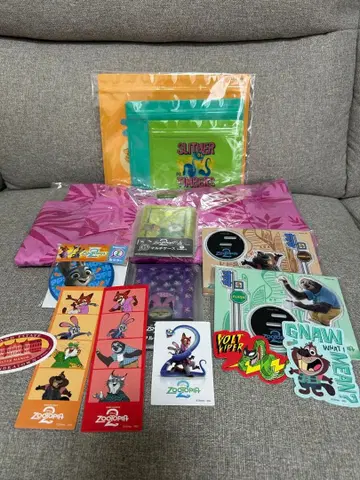 주토피아2 해피 복권 B상 알로하 셔츠 덤 7세트 외 씰 6장