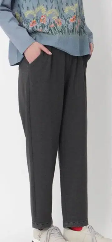 스트레치 분또 테이퍼드 팬츠 슈퍼 하카